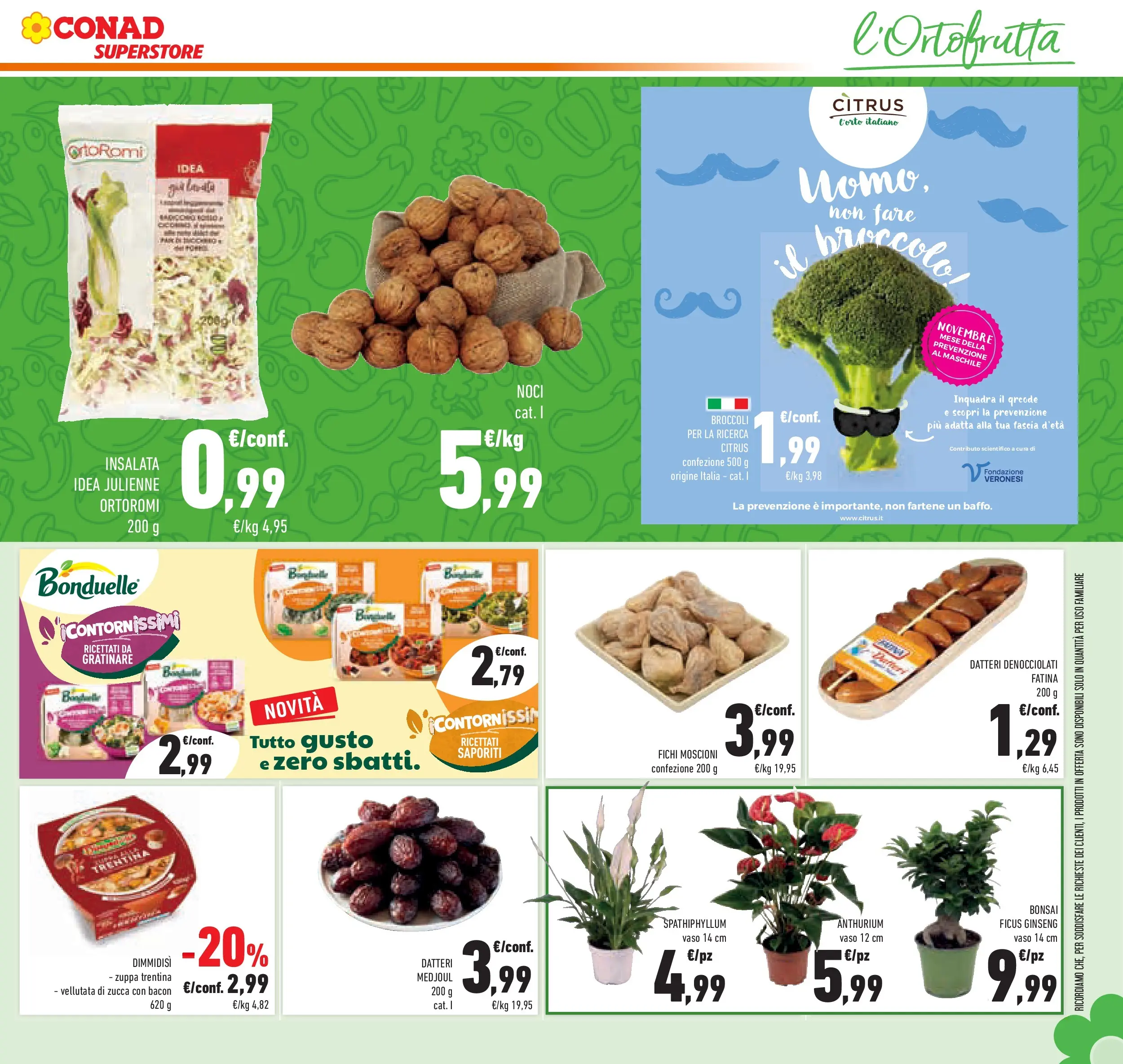 Volantino Conad dal 05/11/2025 > Anteprima | Pagina: 33 | Prodotti: Noci, Zucca, Broccoli, Vaso
