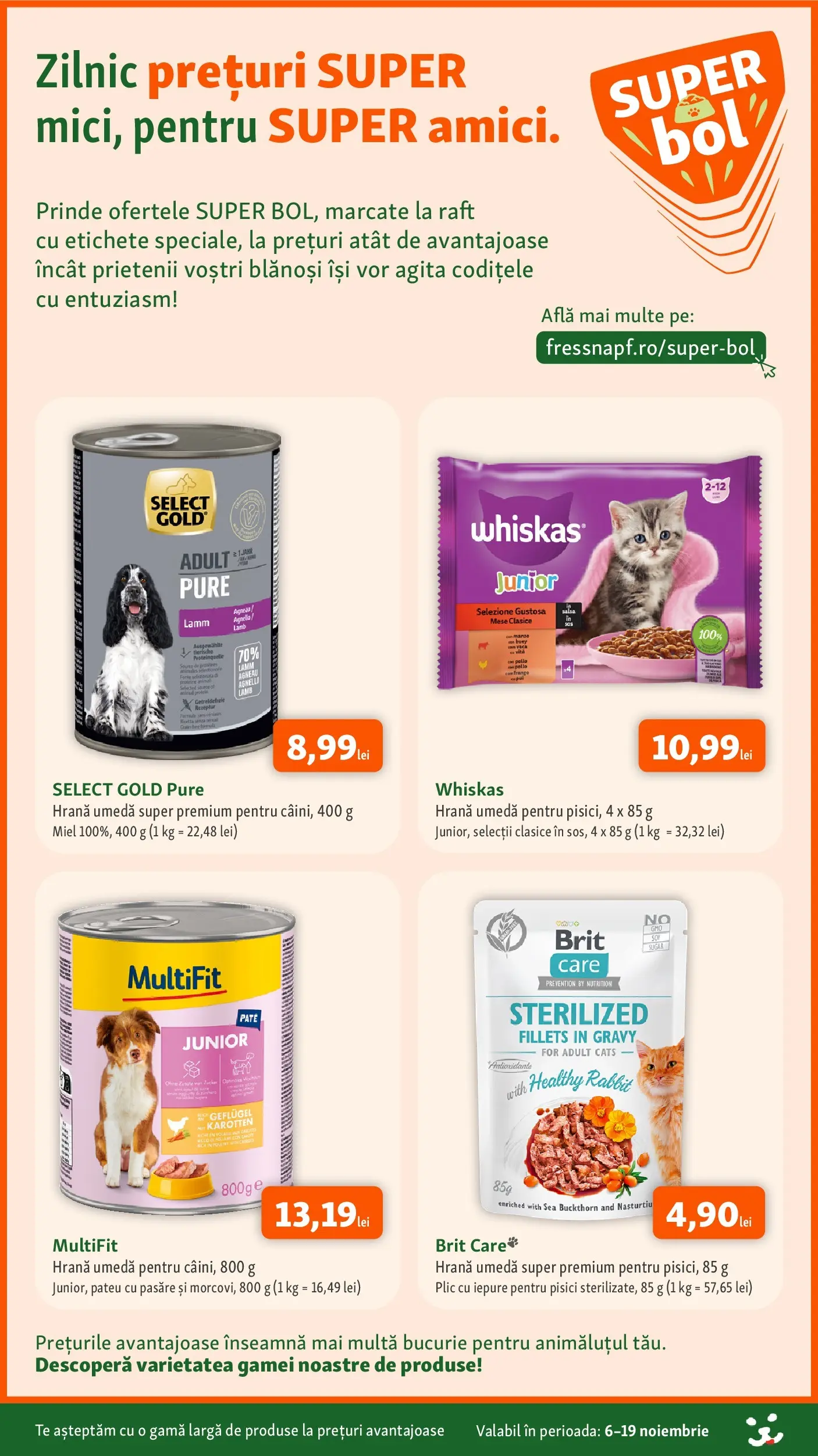 Catalog Fressnapf - Oferta 06.11.2025 - 19.11.2025 | Pagină: 4 | Produse: Raft, Pate