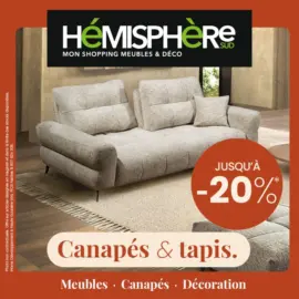 Jusqu'au 22 novembre, profitez d'une sélection de canapés et tapis jusqu'à -20%