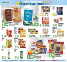 Tanti prodotti a prezzi tondi e piccoli