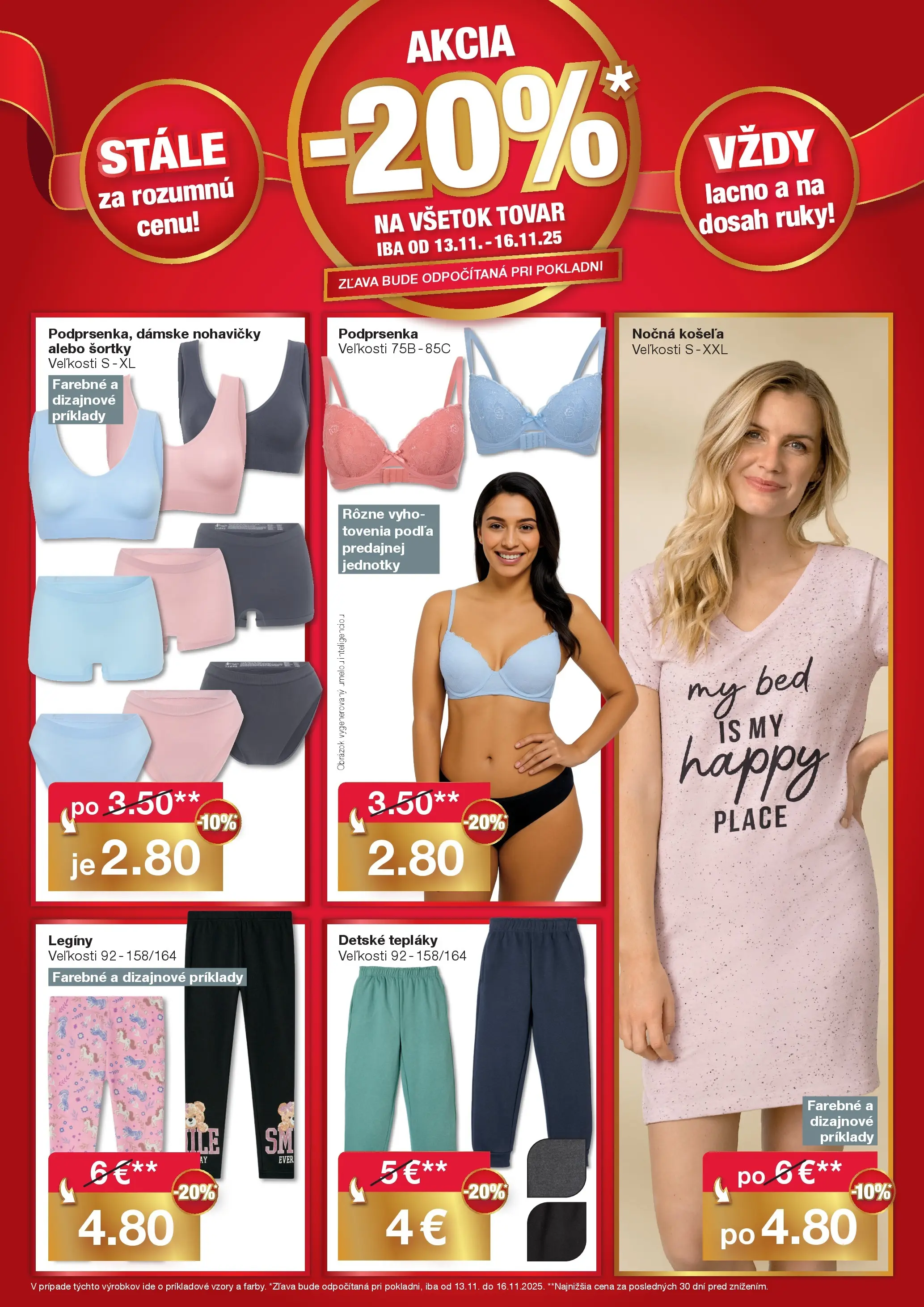 Woolworth Ahoj Žilina od 06.11.2025 » aktuálna akcia | Strana: 6 | Produkty: Košeľa, Nohavičky, Podprsenka, Legíny