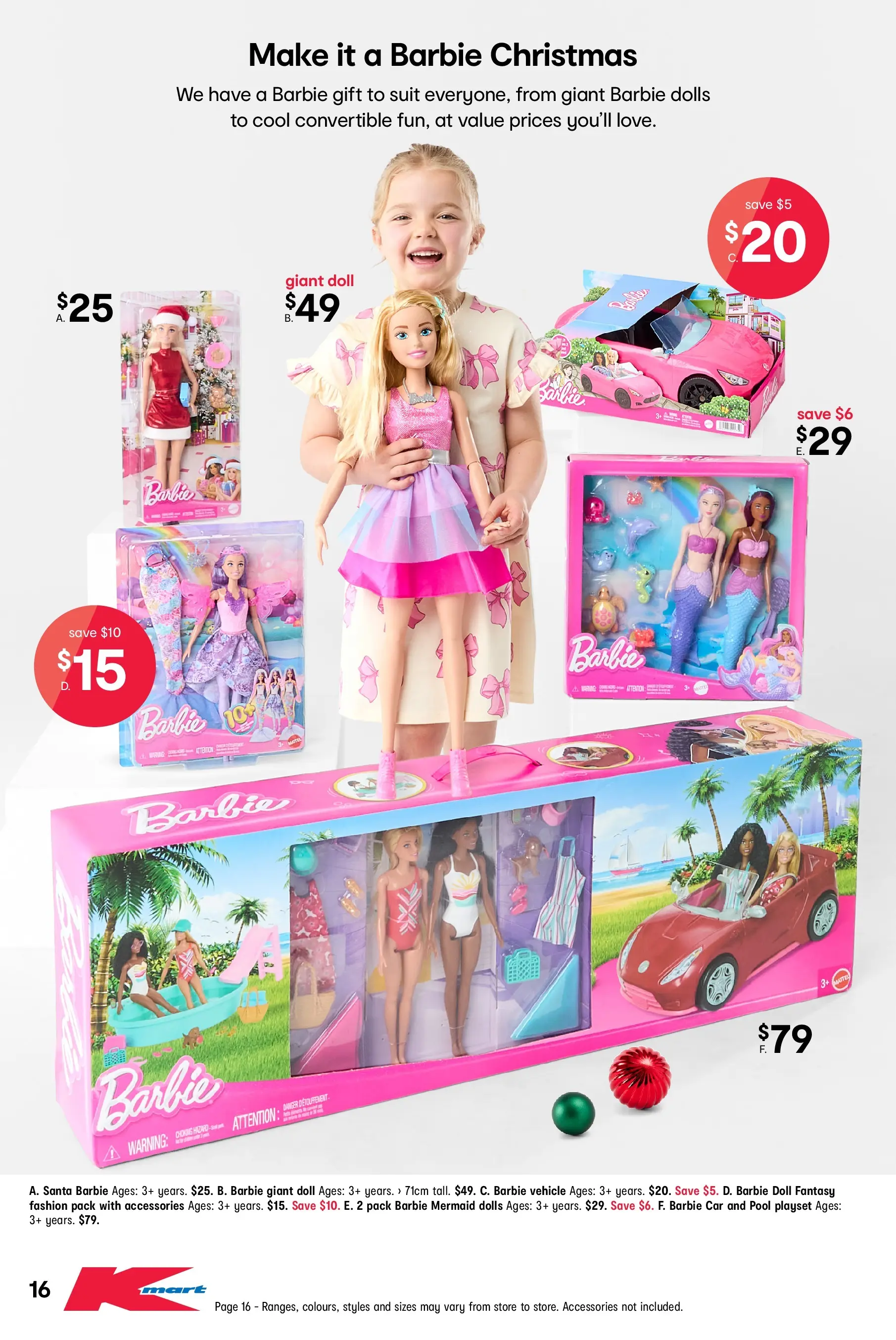 ﻿﻿Kmart catalogue valid from 05/11/2025 > Online Australia | Page: 16 | Products: Suit, Accessories