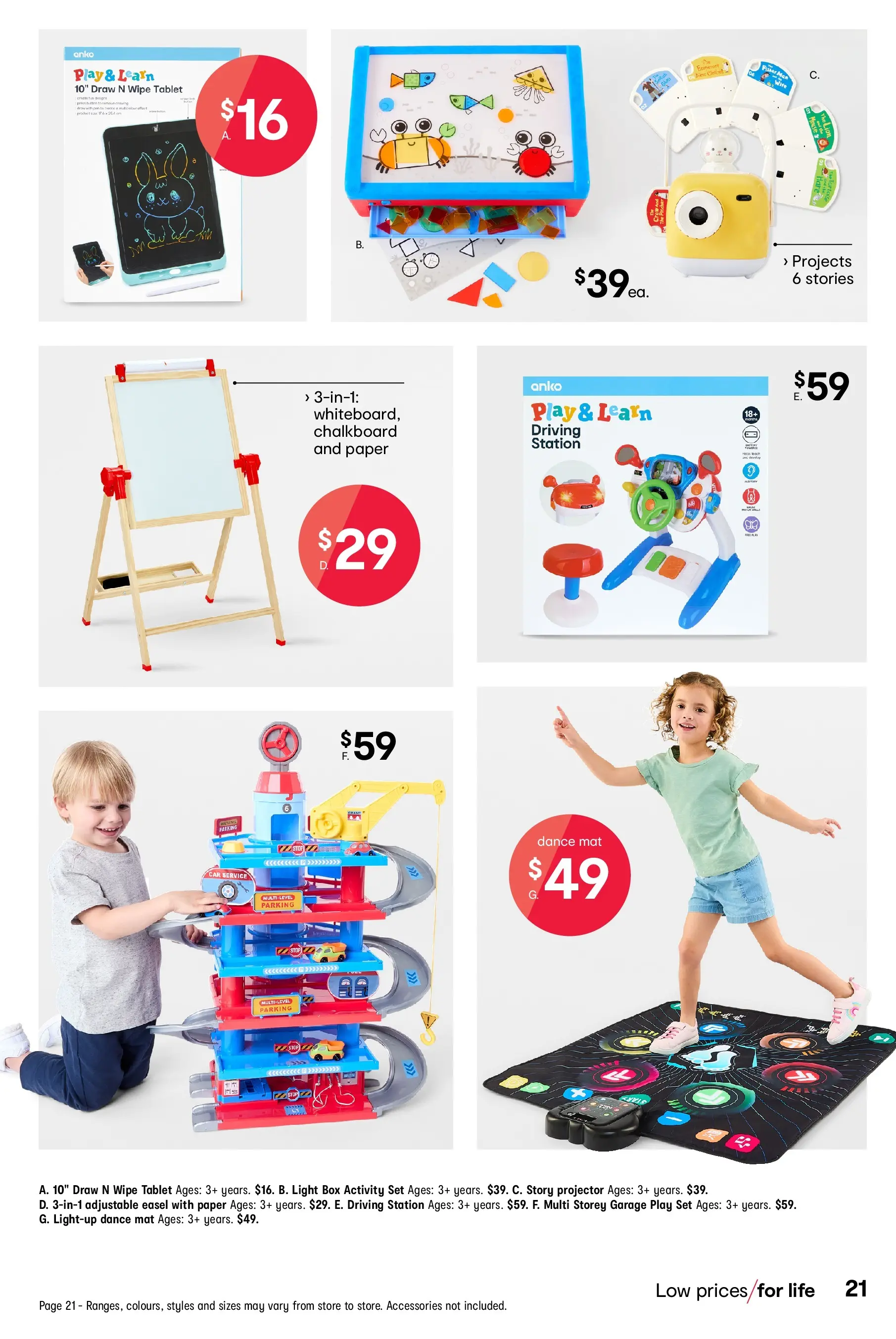 ﻿﻿Kmart catalogue valid from 05/11/2025 > Online Australia | Page: 21 | Products: Light, Dance, Accessories, Tablet