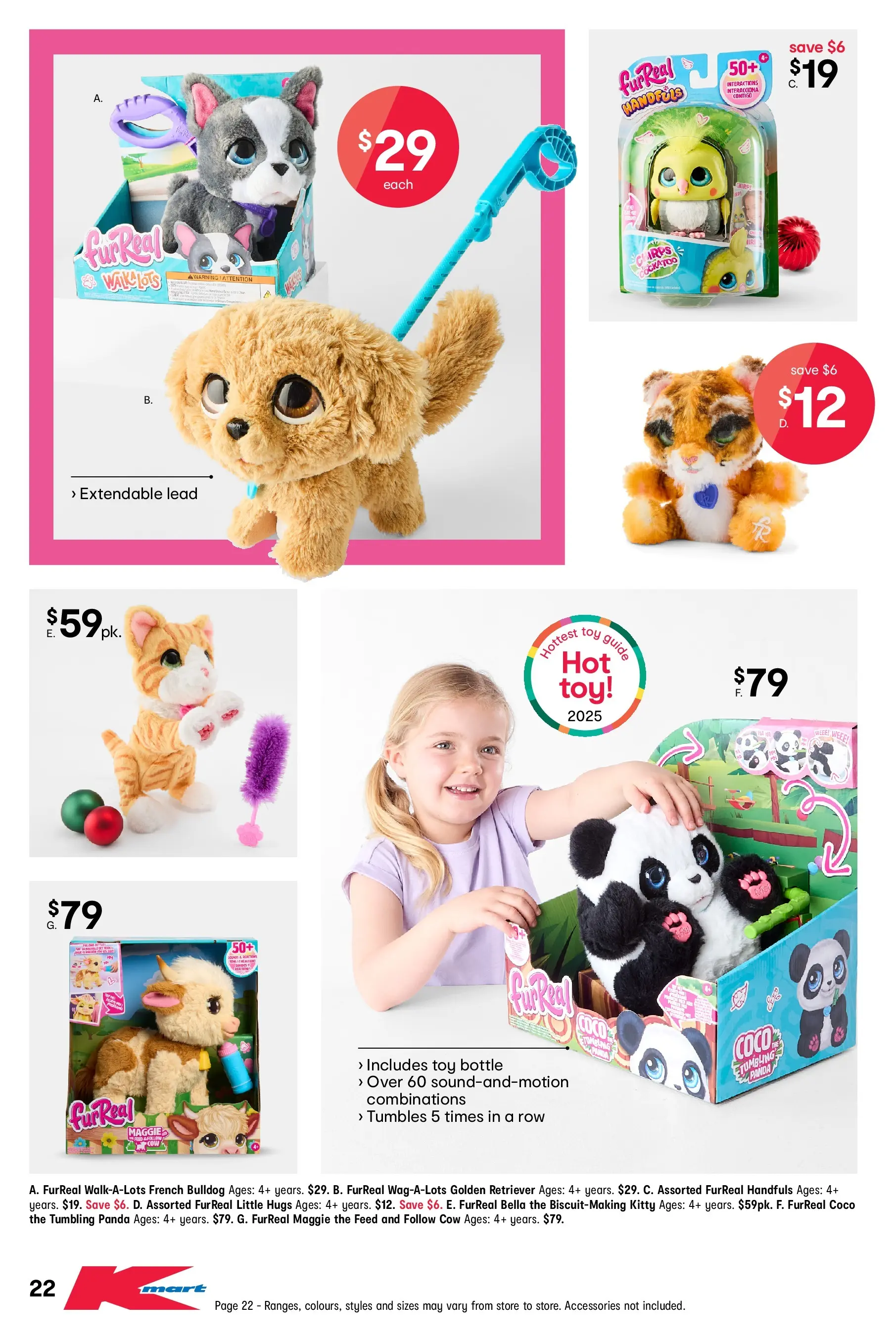 ﻿﻿Kmart catalogue valid from 05/11/2025 > Online Australia | Page: 22 | Products: Fur, Accessories
