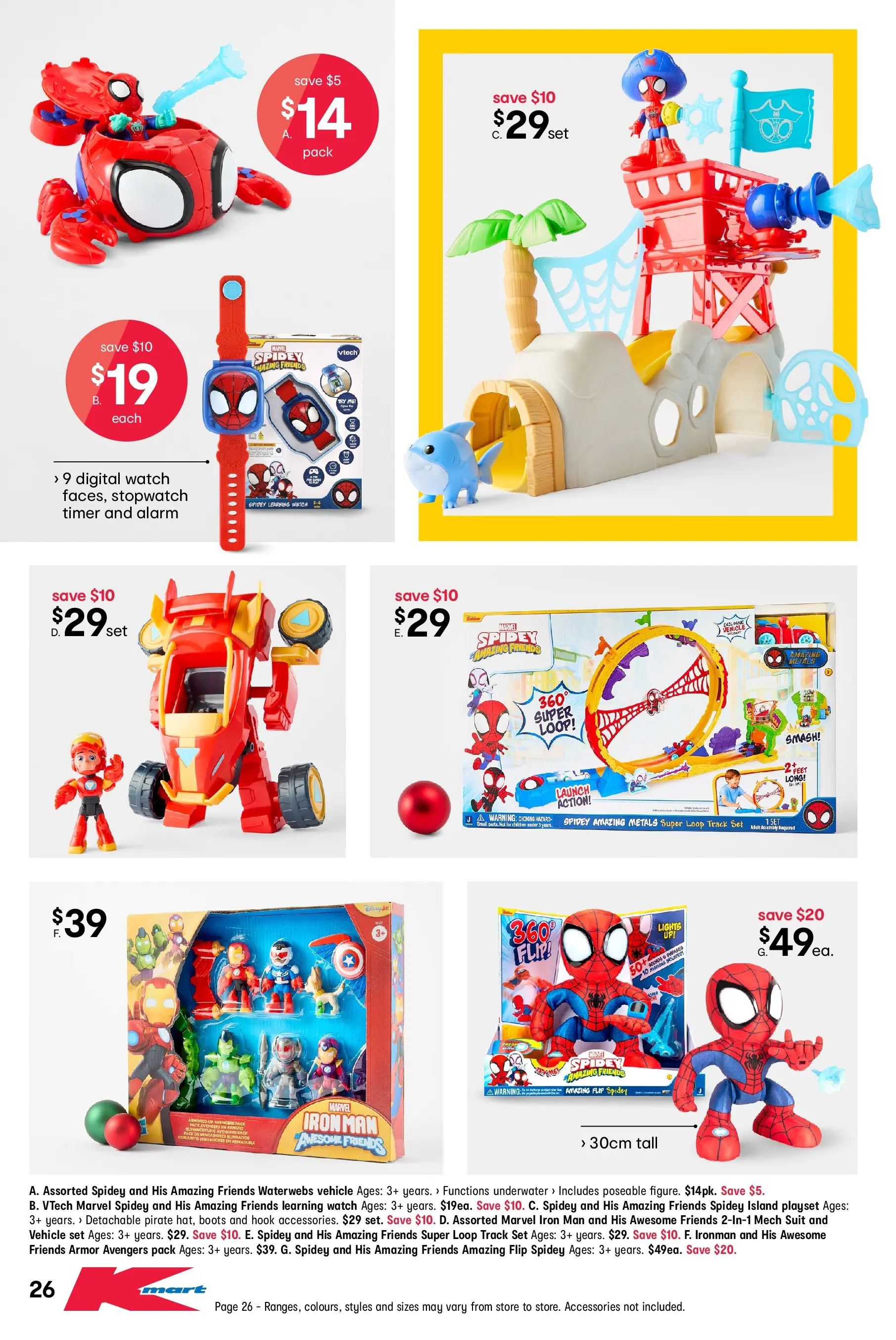 ﻿﻿Kmart catalogue valid from 05/11/2025 > Online Australia | Page: 26 | Products: Suit, Accessories, Boots, Iron
