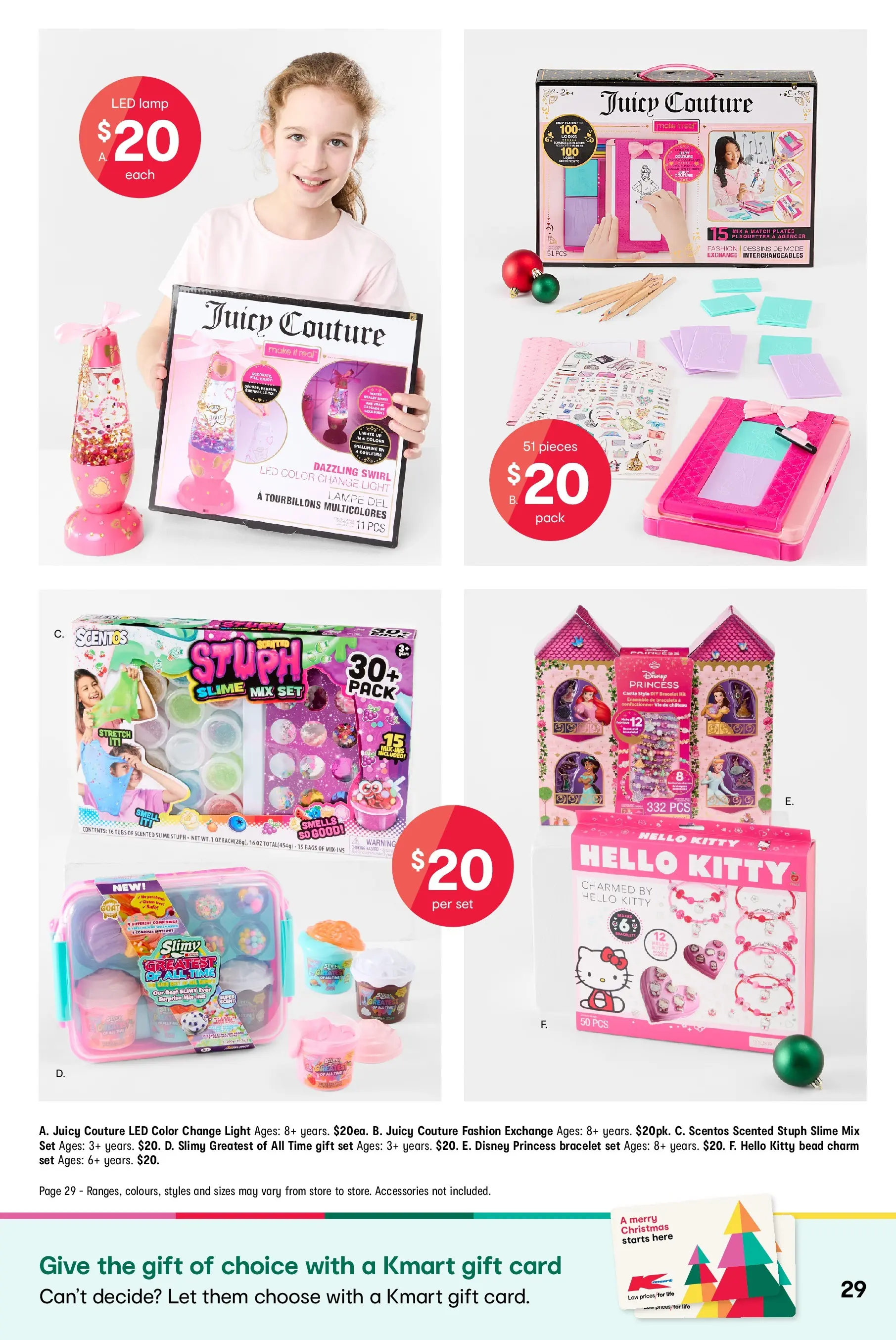﻿﻿Kmart catalogue valid from 05/11/2025 > Online Australia | Page: 29 | Products: Bracelet, Lamp, Light, Accessories