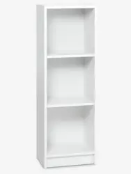 JYSK Етажерка HORSENS 3 рафта тясна бяла