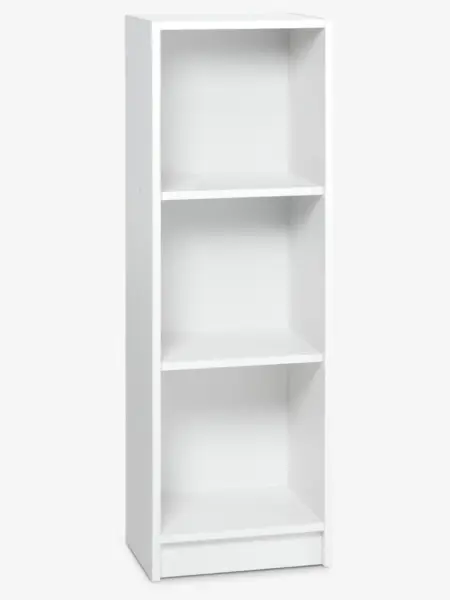 JYSK Етажерка HORSENS 3 рафта тясна бяла