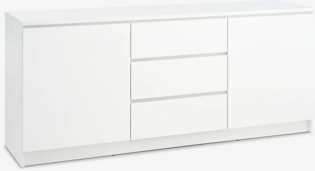JYSK Bufet LIMFJORDEN 2 uși 3 sertare alb