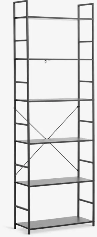 JYSK Етажерка ASTRUP 6 рафта черна