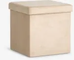 JYSK JYSK Табуретка AUNING 38x38 с място за съхранение кадифе т.пясък - до 19-11-25