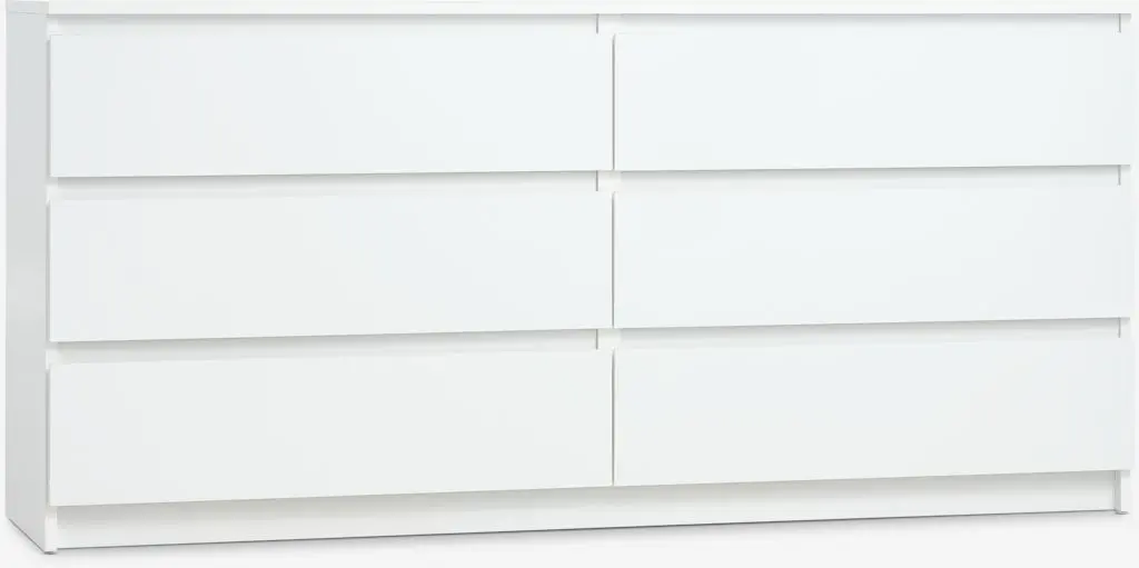 JYSK Скрин с 3+3 чекмеджета TANGE бял