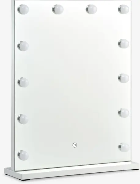 JYSK Огледало със светлини ENGLERUP с 12 лампи бяло