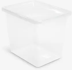JYSK Кутия за съхранение BASIC BOX 31 литра с капак прозрачна