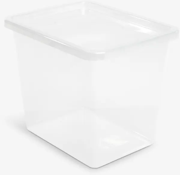 JYSK Кутия за съхранение BASIC BOX 31 литра с капак прозрачна