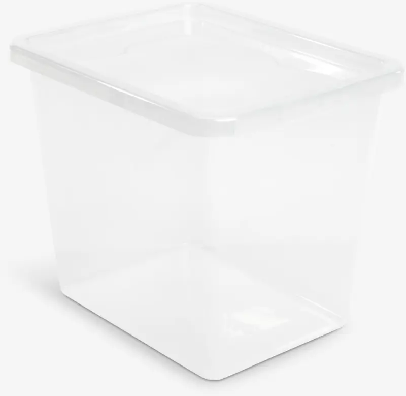 JYSK Кутия за съхранение BASIC BOX 31 литра с капак прозрачна