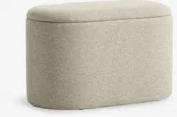 JYSK Табуретка GISLEV 65x36 с място за съхранение текстил пясък