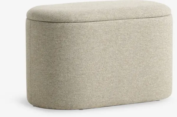 JYSK Табуретка GISLEV 65x36 с място за съхранение текстил пясък