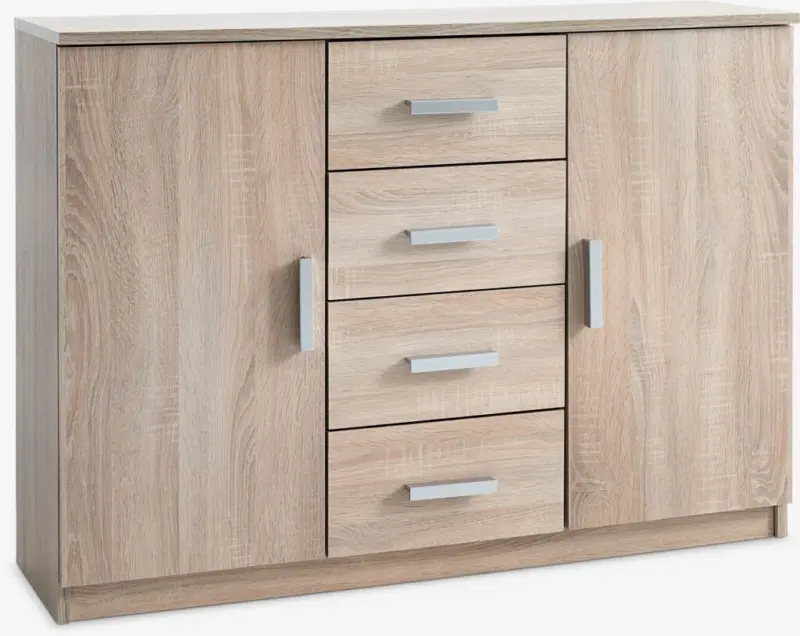 JYSK Бюфет TAPDRUP 2 врати цвят светъл дъб