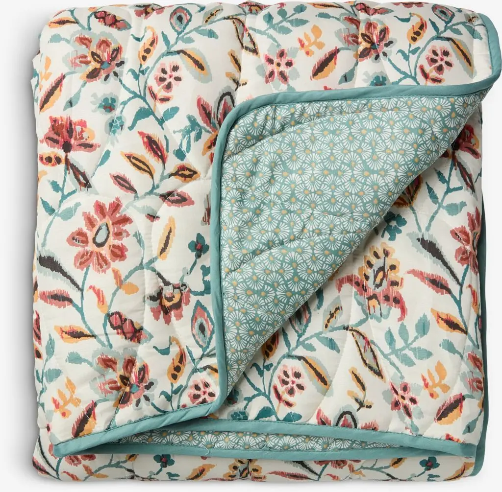 JYSK Pătură matlasată KAMILLE 140x200 flori