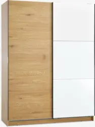 JYSK Гардероб RABERG 150x200 с огледало цвят топъл дъб