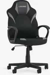 JYSK Геймърски стол RANDRUP черна изкуствена кожа/мрежа