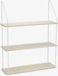 JYSK Рафт за стена HEJLSMINDE 3 рафта бяло/натурал