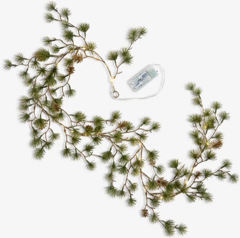 JYSK Гирлянд BOR Д150 см зелен с 30 LED