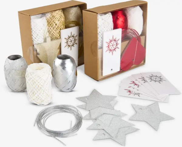 JYSK Подаръчна украса BOLTORN Ш12xД12xВ4 см асорти