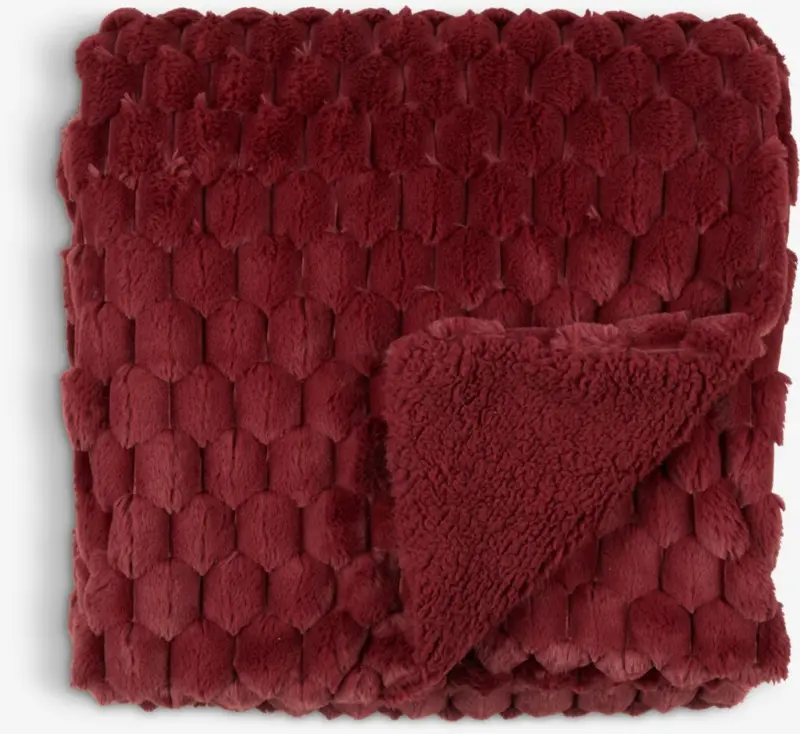 JYSK Одеяло HVIDBLOMME 130x170 червено