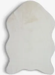 JYSK Килим от изкуствена кожа OXEL 60x90 бял