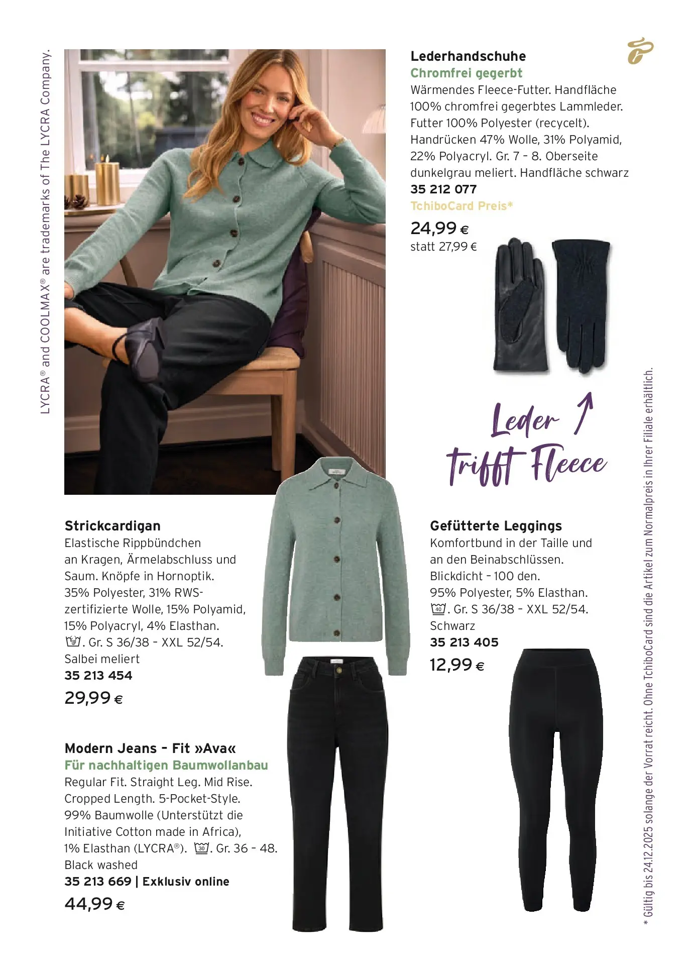 Tchibo Eduscho - Tchibo: Freude für alle von 12.11.2025 - Aktuelle Angebote | Seite: 20 | Produkte: Leggings, Jeans