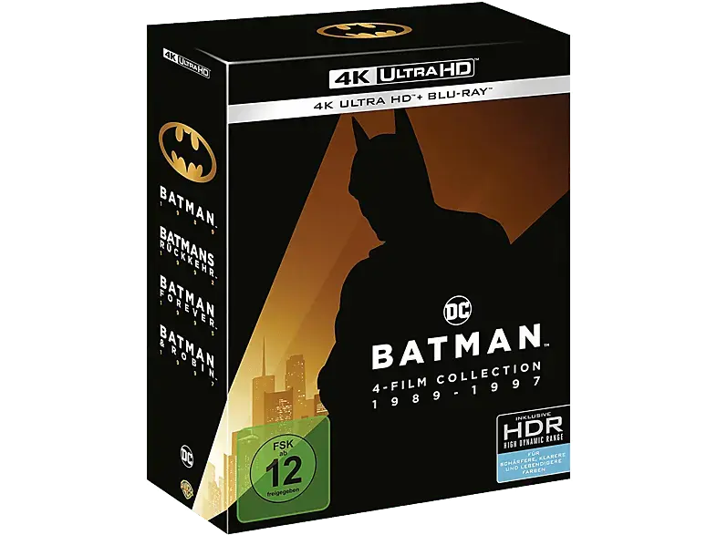 Batman 1-4 - 4K Collection (inkl HDR) [4K Ultra HD Blu-ray + Blu-ray]