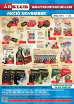 ÁRKLUB: Arklub újság érvényessége 2025.11.30ig- - 2025.11.30 napig