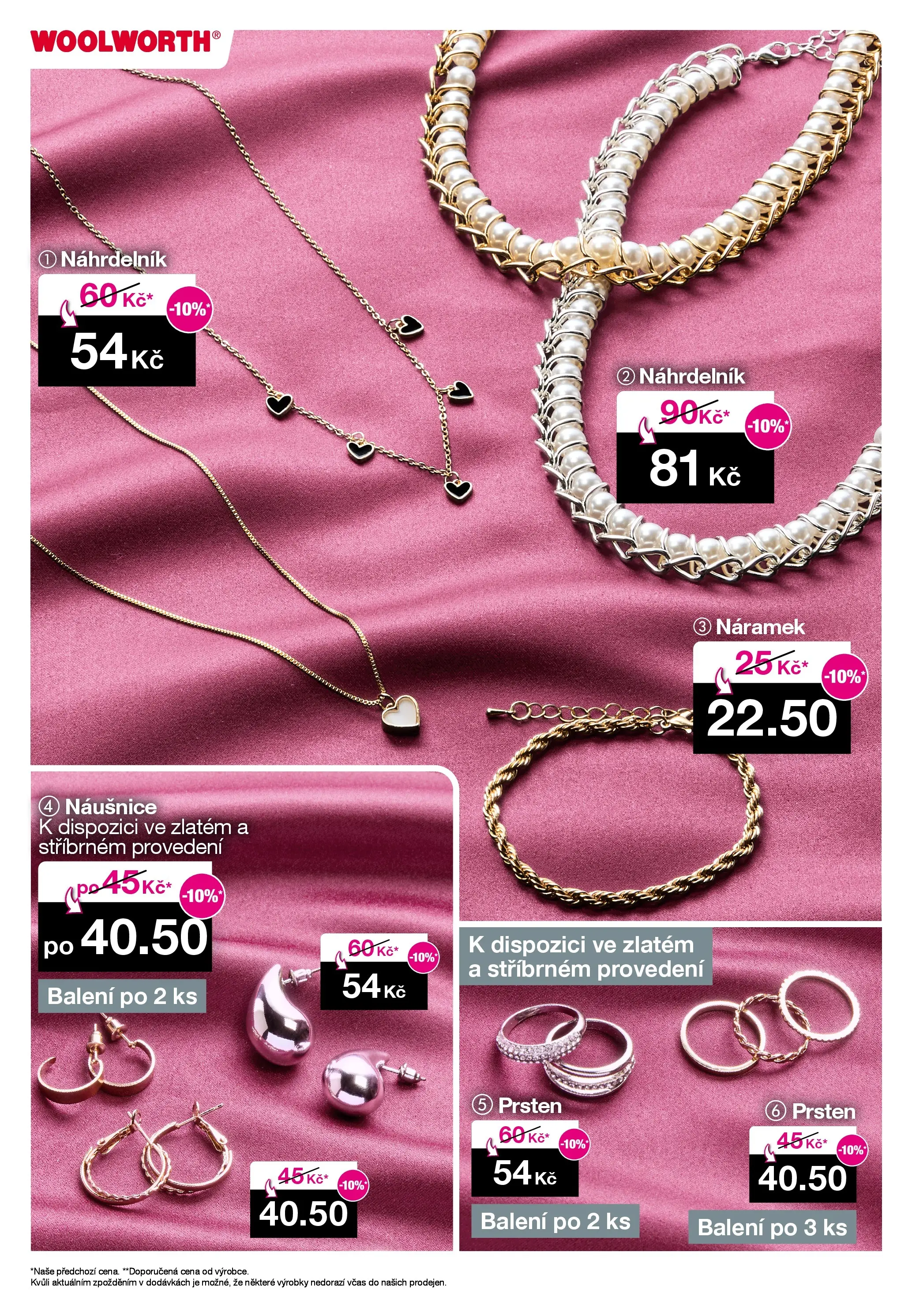 Woolworth leták - Otvice, Jihlava, Znojmo od 07.11.2025 - akční nabídka | Strana: 15 | Produkty: Naušnice