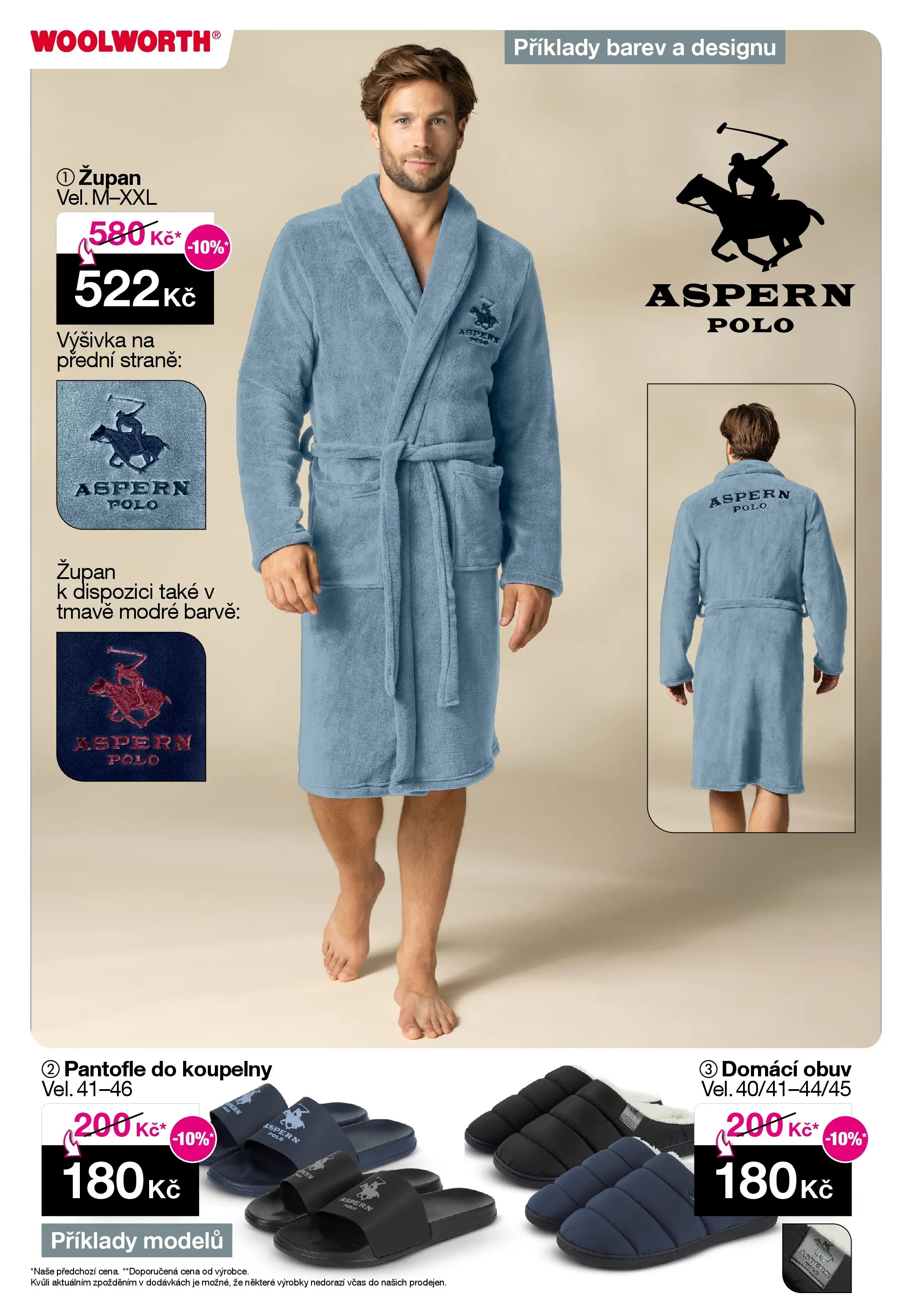 Woolworth leták - Otvice, Jihlava, Znojmo od 07.11.2025 - akční nabídka | Strana: 21 | Produkty: Župan, Pantofle, Obuv