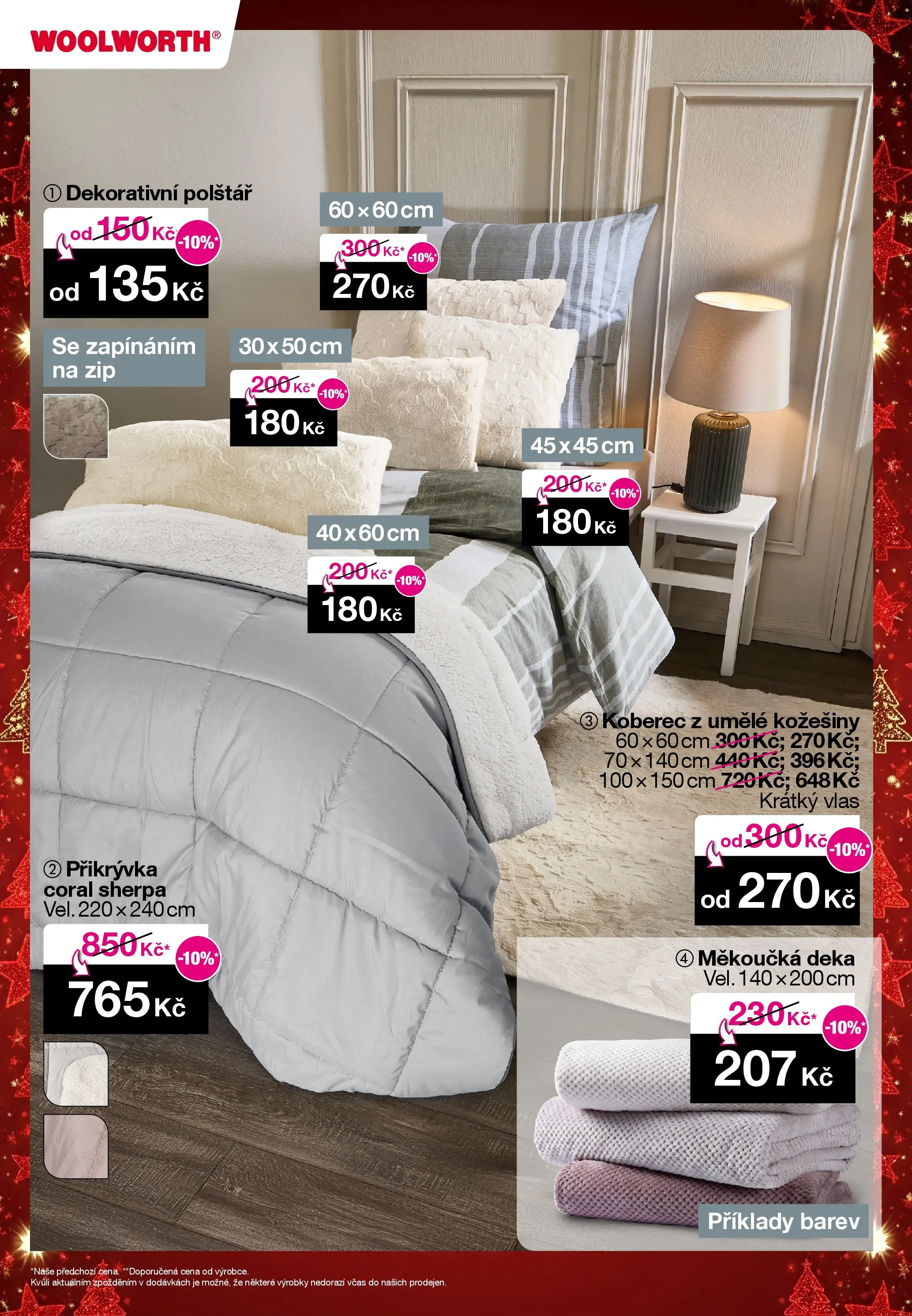 Woolworth leták - Otvice, Jihlava, Znojmo od 07.11.2025 - akční nabídka | Strana: 23 | Produkty: Deka, Polštář, Přikrývka, Koberec