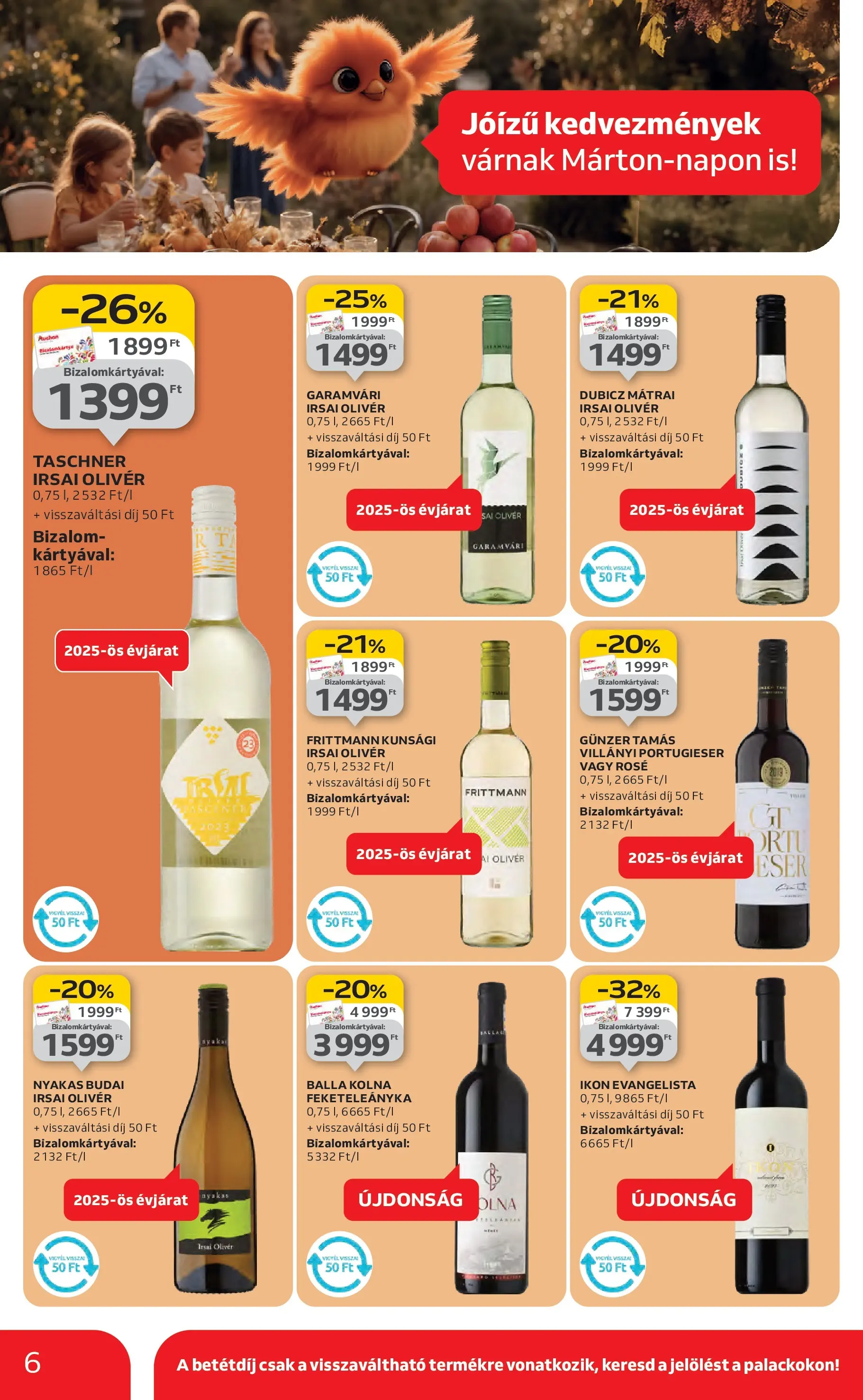 Akciós újság új Auchan - 2025.11.06. -tól/töl ⏳ | Oldal: 6 Auchan Akciós újság Miskolc - 2025.11.06. -tól/töl > akció, lapozható szórólap 🛍️ | Oldal: 6