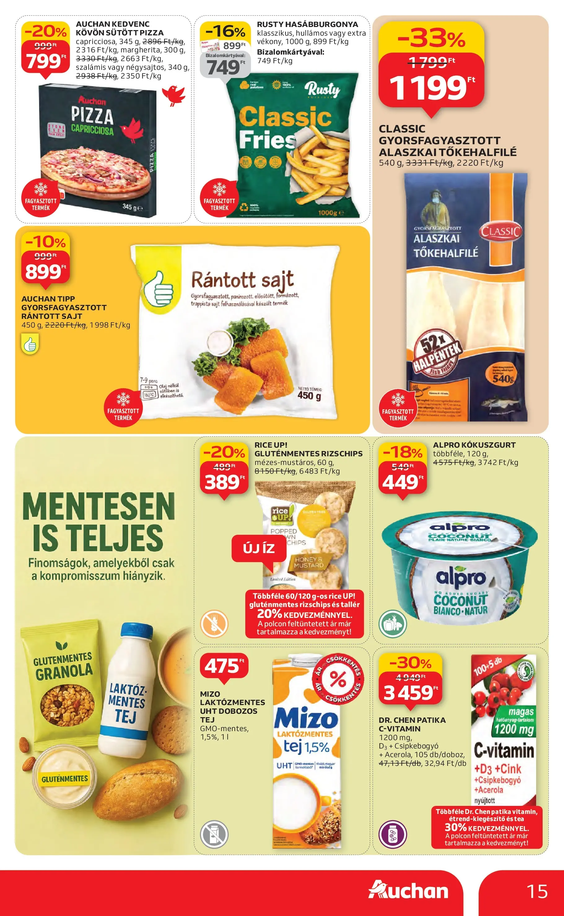 Akciós újság új Auchan - 2025.11.06. -tól/töl ⏳ | Oldal: 15 | Termékek: Chips, Tej, Pizza, Hasábburgonya Auchan Akciós újság Miskolc - 2025.11.06. -tól/töl > akció, lapozható szórólap 🛍️ | Oldal: 15 | Termékek: Chips, Tej, Pizza, Hasábburgonya