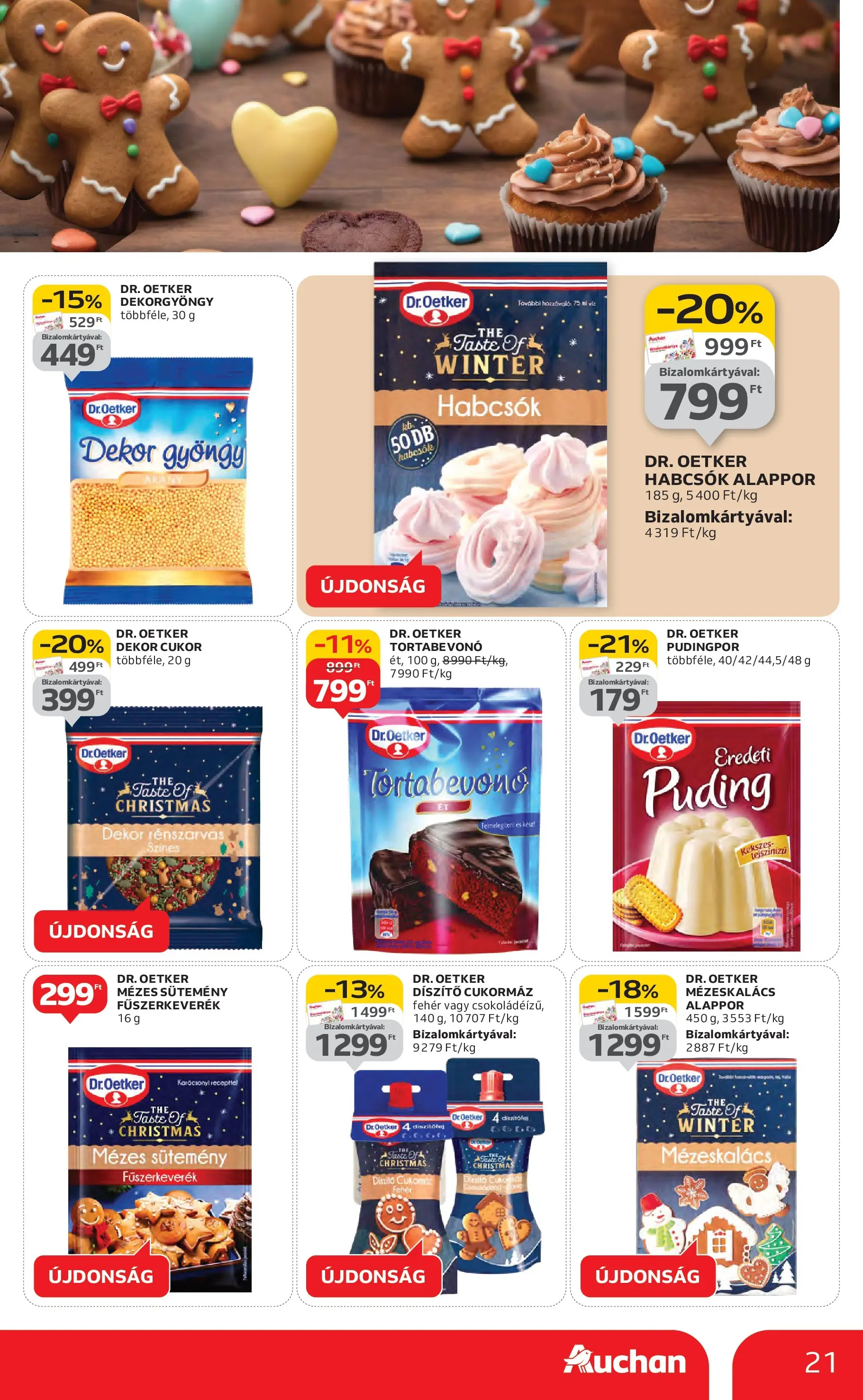 Akciós újság új Auchan - 2025.11.06. -tól/töl ⏳ | Oldal: 21 | Termékek: Puding, Mézeskalács, Sütemény, Cukor Auchan Akciós újság Miskolc - 2025.11.06. -tól/töl > akció, lapozható szórólap 🛍️ | Oldal: 21 | Termékek: Puding, Mézeskalács, Sütemény, Cukor