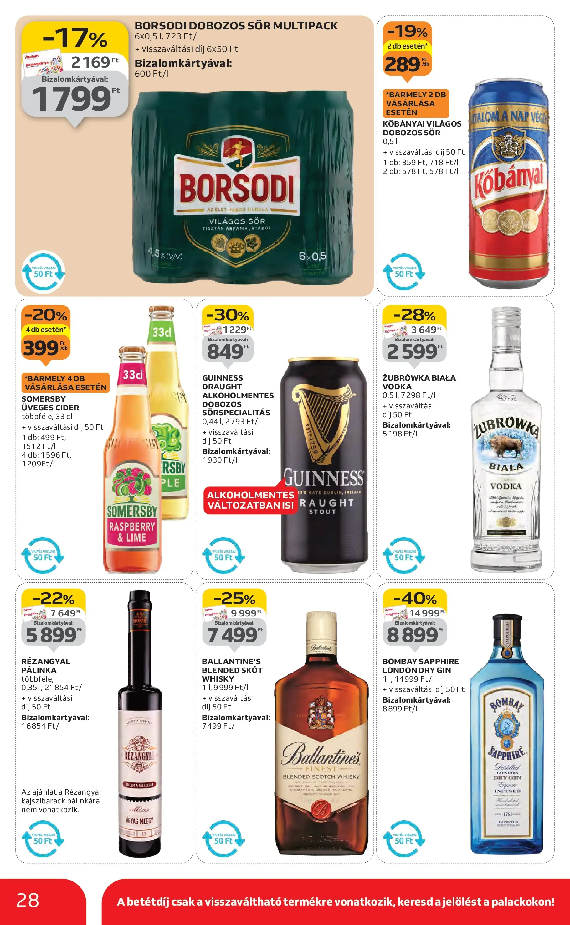 Akciós újság új Auchan - 2025.11.06. -tól/töl ⏳ | Oldal: 28 | Termékek: Cider, Dobozos sör, Gin, Whisky Auchan Akciós újság Miskolc - 2025.11.06. -tól/töl > akció, lapozható szórólap 🛍️ | Oldal: 28 | Termékek: Cider, Dobozos sör, Gin, Whisky