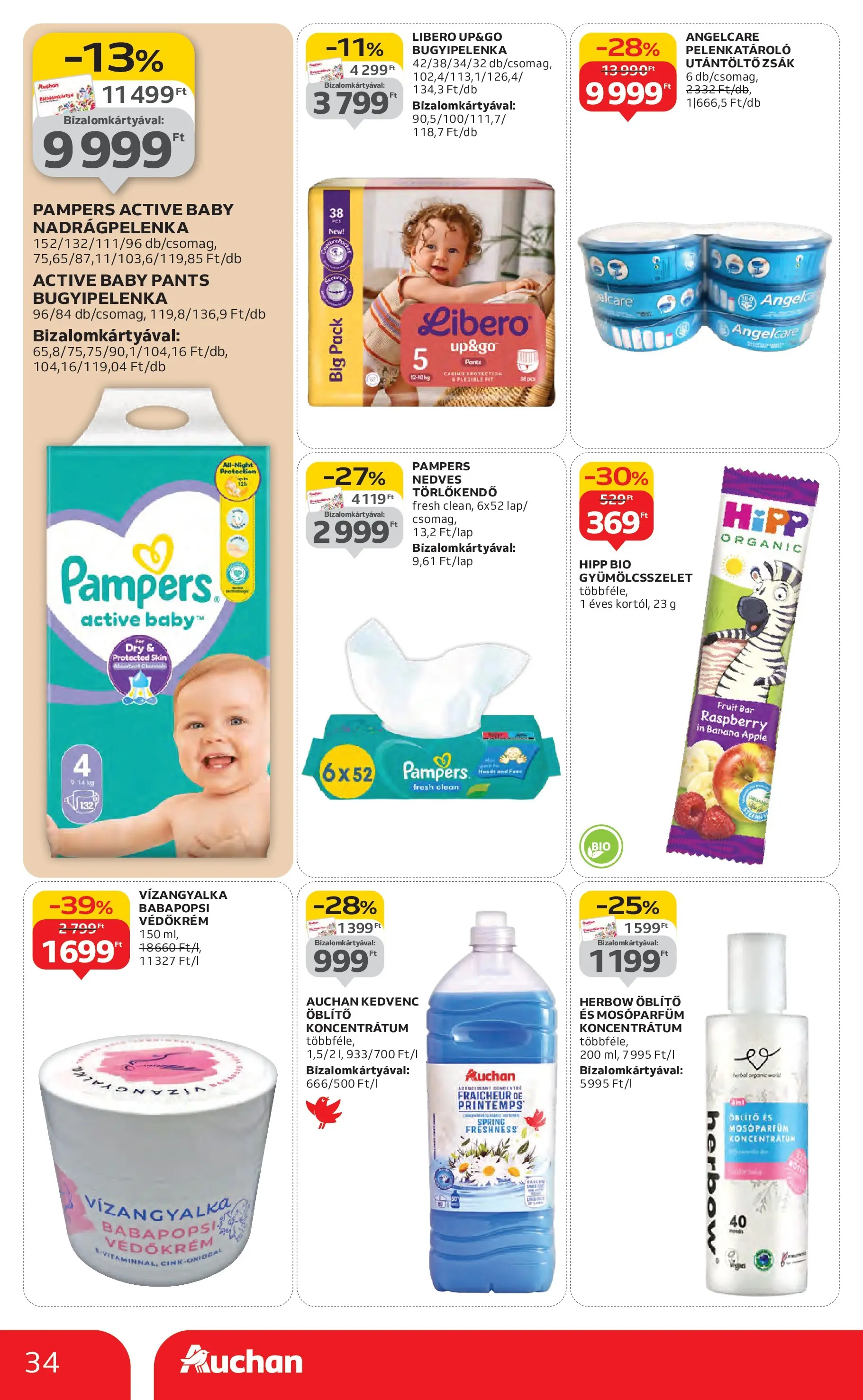 Akciós újság új Auchan - 2025.11.06. -tól/töl ⏳ | Oldal: 34 | Termékek: Pampers, Törlőkendő, Öblítő Auchan Akciós újság Miskolc - 2025.11.06. -tól/töl > akció, lapozható szórólap 🛍️ | Oldal: 34 | Termékek: Pampers, Törlőkendő, Öblítő