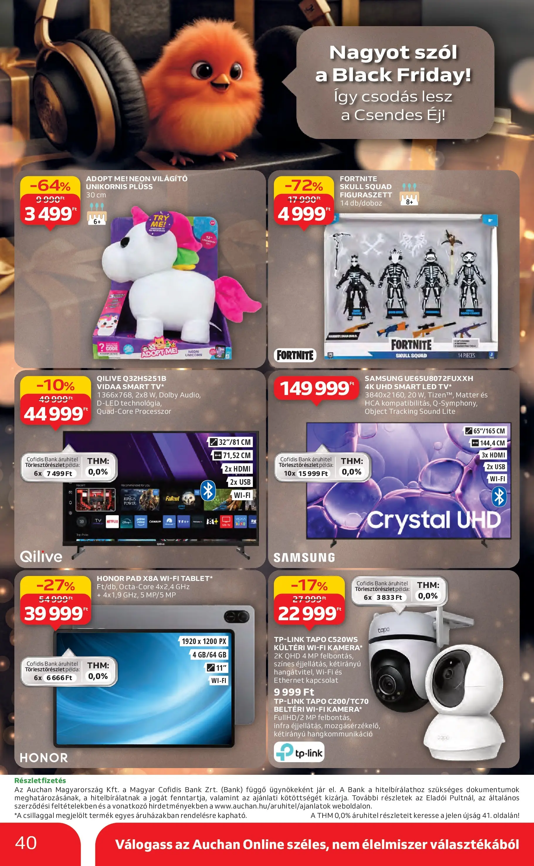 Akciós újság új Auchan - 2025.11.06. -tól/töl ⏳ | Oldal: 40 | Termékek: USB, Plüss, Samsung Auchan Akciós újság Miskolc - 2025.11.06. -tól/töl > akció, lapozható szórólap 🛍️ | Oldal: 40 | Termékek: USB, Plüss, Samsung