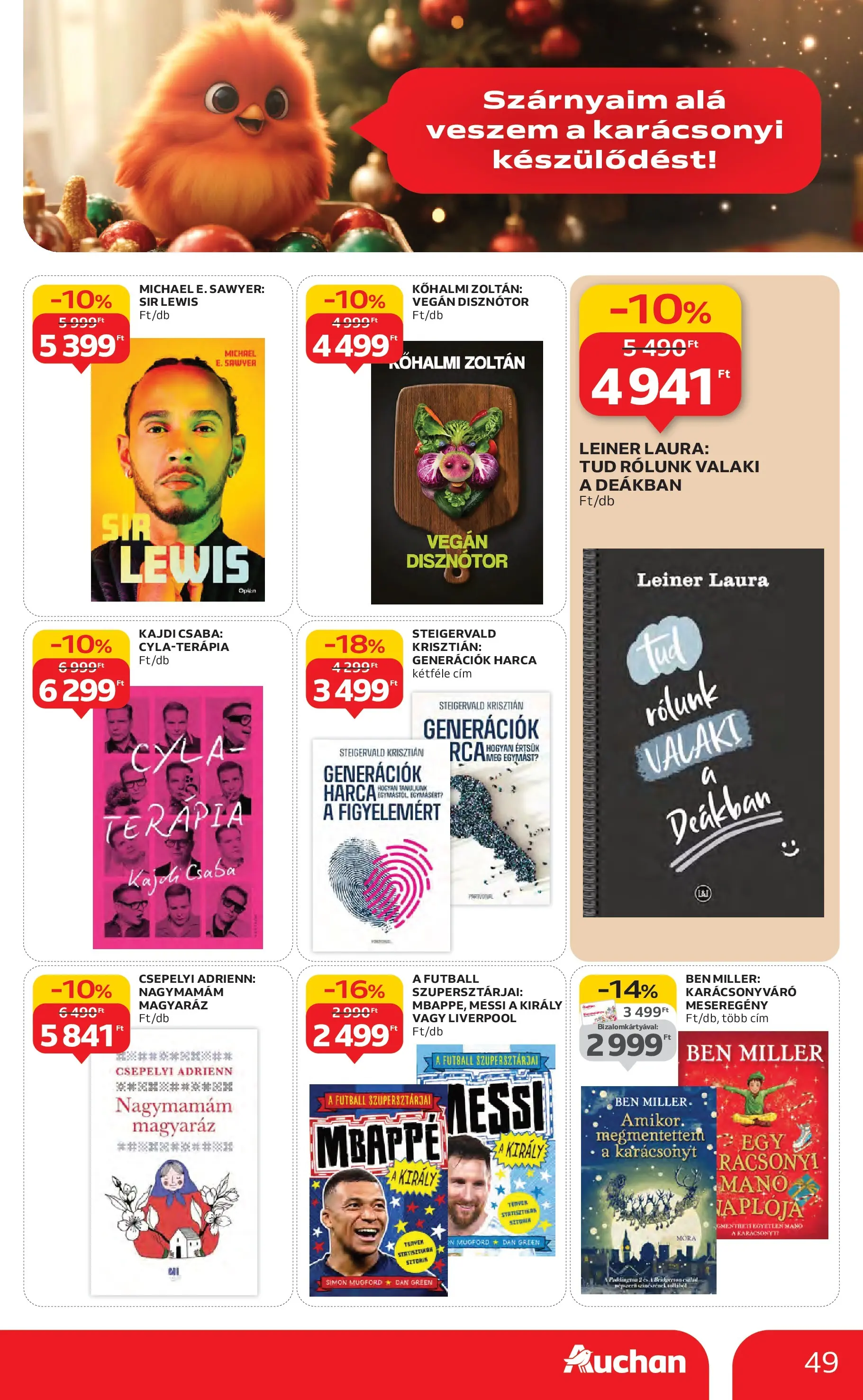 Akciós újság új Auchan - 2025.11.06. -tól/töl ⏳ | Oldal: 49 | Termékek: Vegán Auchan Akciós újság Miskolc - 2025.11.06. -tól/töl > akció, lapozható szórólap 🛍️ | Oldal: 49 | Termékek: Vegán