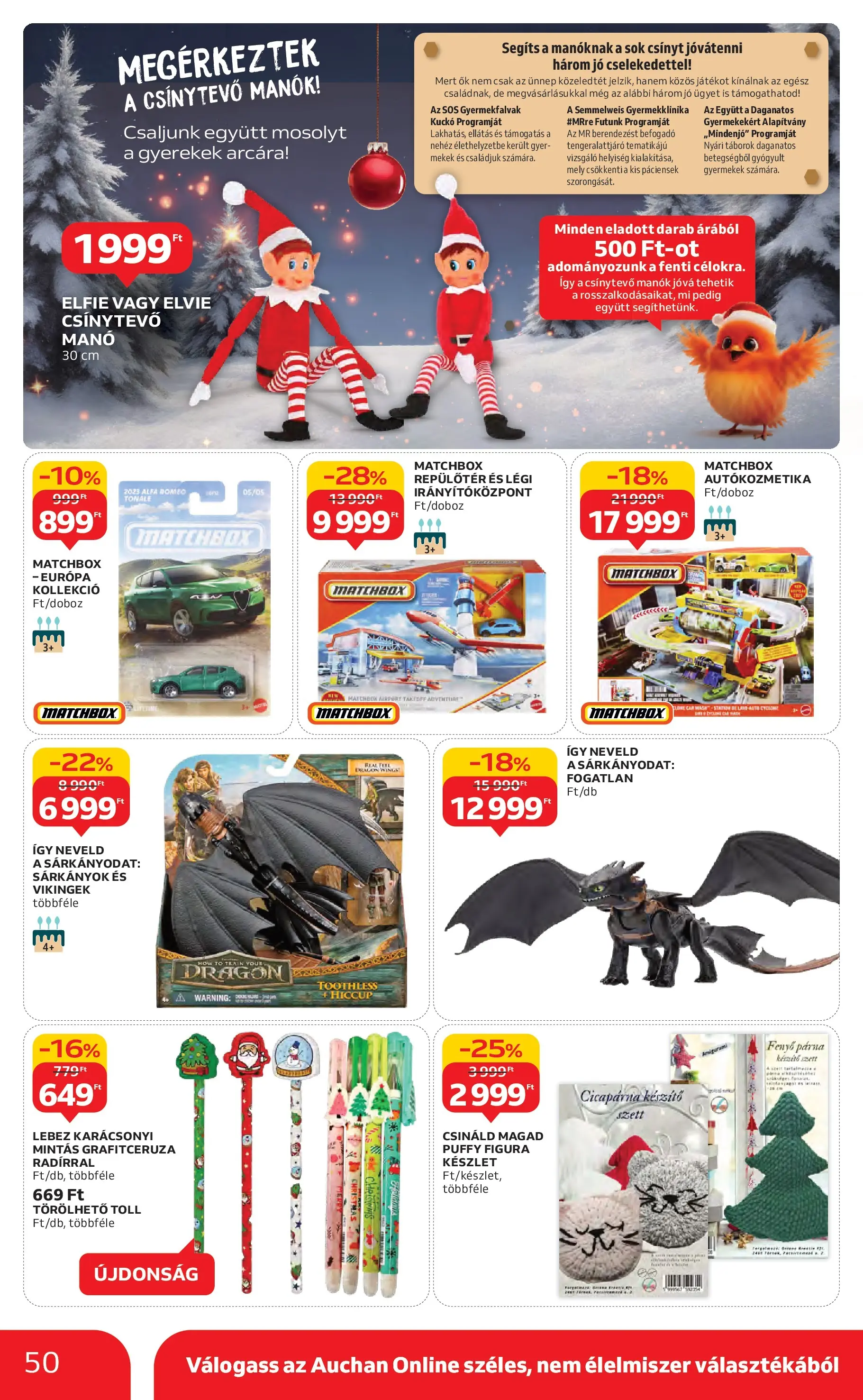 Akciós újság új Auchan - 2025.11.06. -tól/töl ⏳ | Oldal: 50 | Termékek: Párna Auchan Akciós újság Miskolc - 2025.11.06. -tól/töl > akció, lapozható szórólap 🛍️ | Oldal: 50 | Termékek: Párna