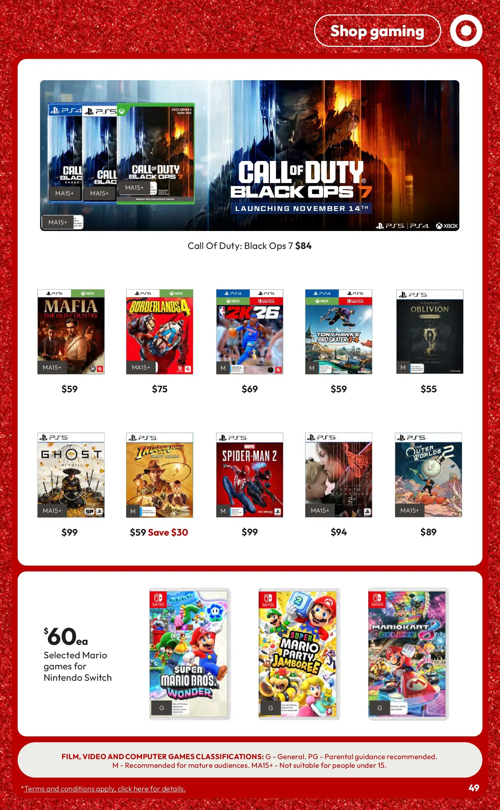 ﻿﻿Target catalogue valid from 05/11/2025 > Online Australia | Page: 49 | Products: Computer, Xbox