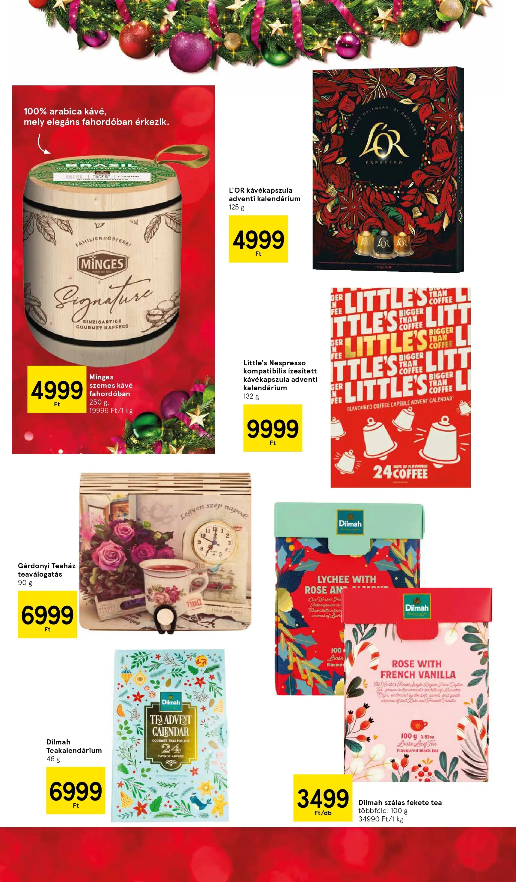 Tesco - Tesco újság érvényessége 2025.11.25-ig - 2025.11.04.-tól - online | Oldal: 8 | Termékek: Kávékapszula, Kávé, Tea, Szemes kávé