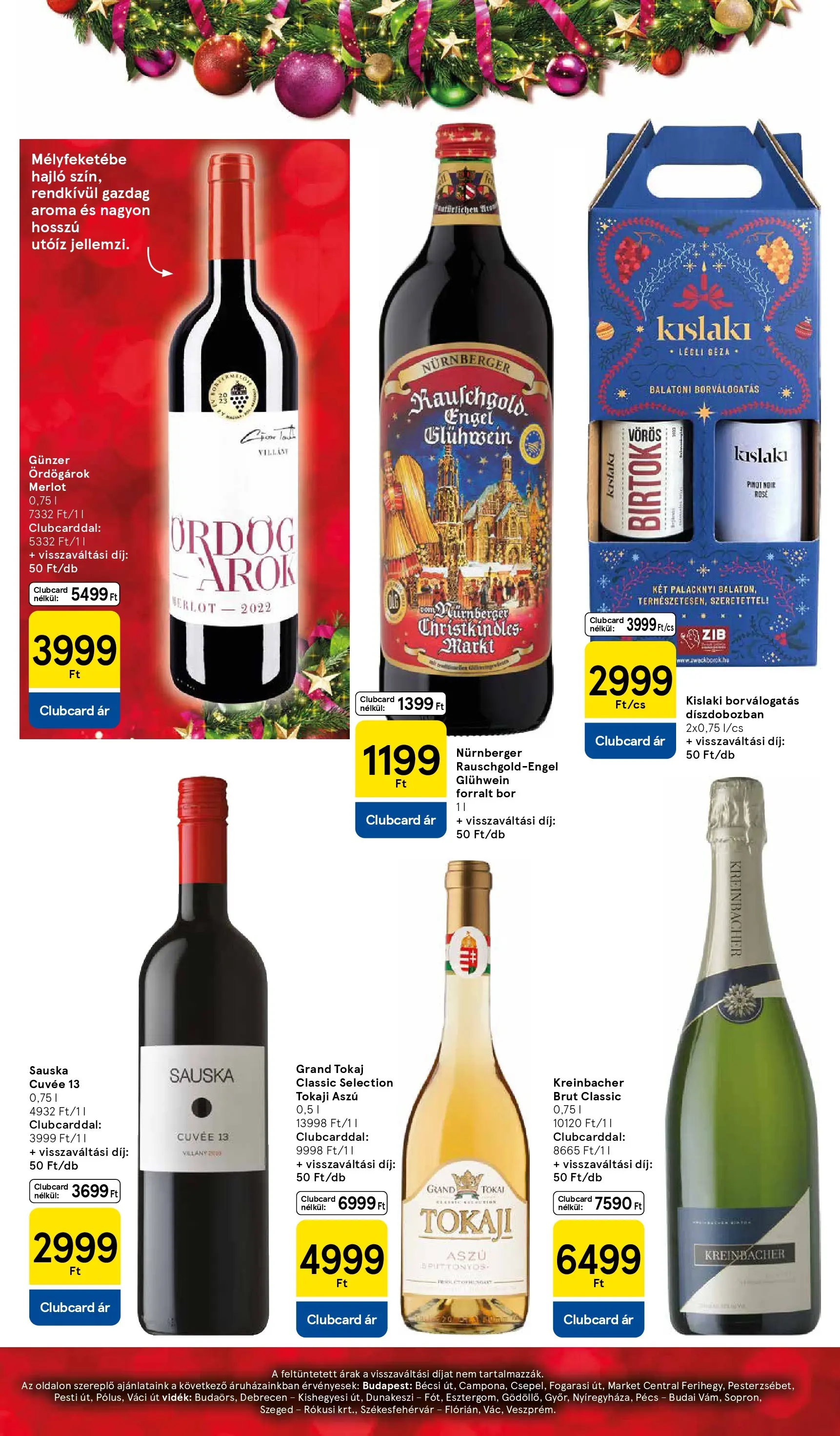 Tesco - Tesco újság érvényessége 2025.11.25-ig - 2025.11.04.-tól - online | Oldal: 10 | Termékek: Bor