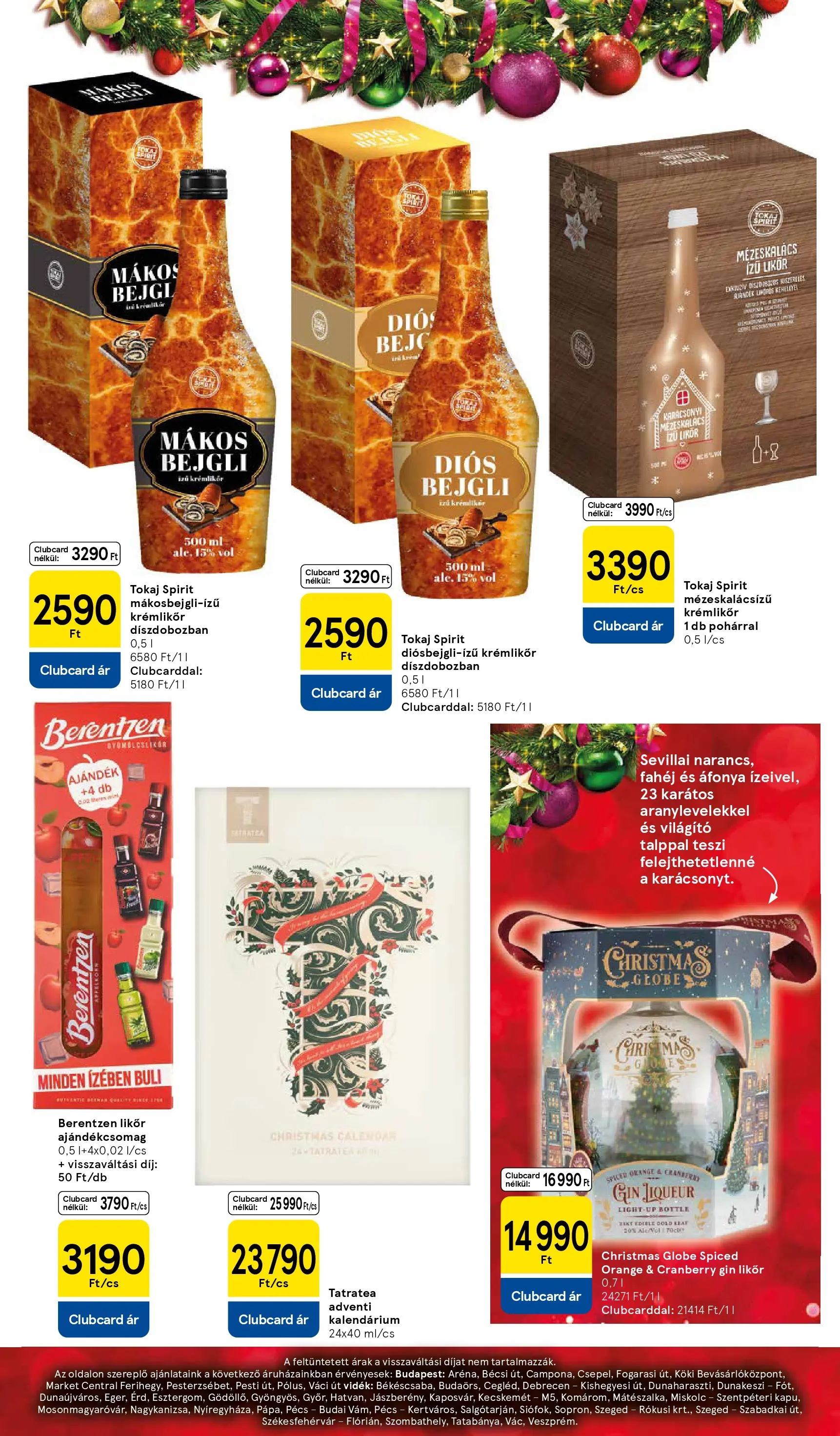 Tesco - Tesco újság érvényessége 2025.11.25-ig - 2025.11.04.-tól - online | Oldal: 11 | Termékek: Áfonya, Mézeskalács, Gin, Fahéj