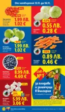 ЛИДЛ Празнуваме с продукти на ниска цена в ЛИДЛ с валидност до 16.11.2025 - от 10-11-25